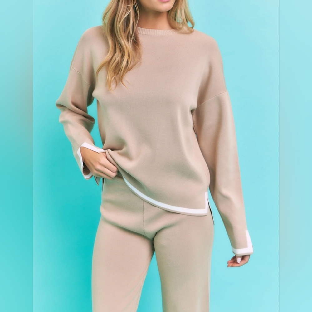 #47549 🛑S,M HIGH END NEW! Fabulous Knit Long Slv Top & Pants - Picture 7 of 8